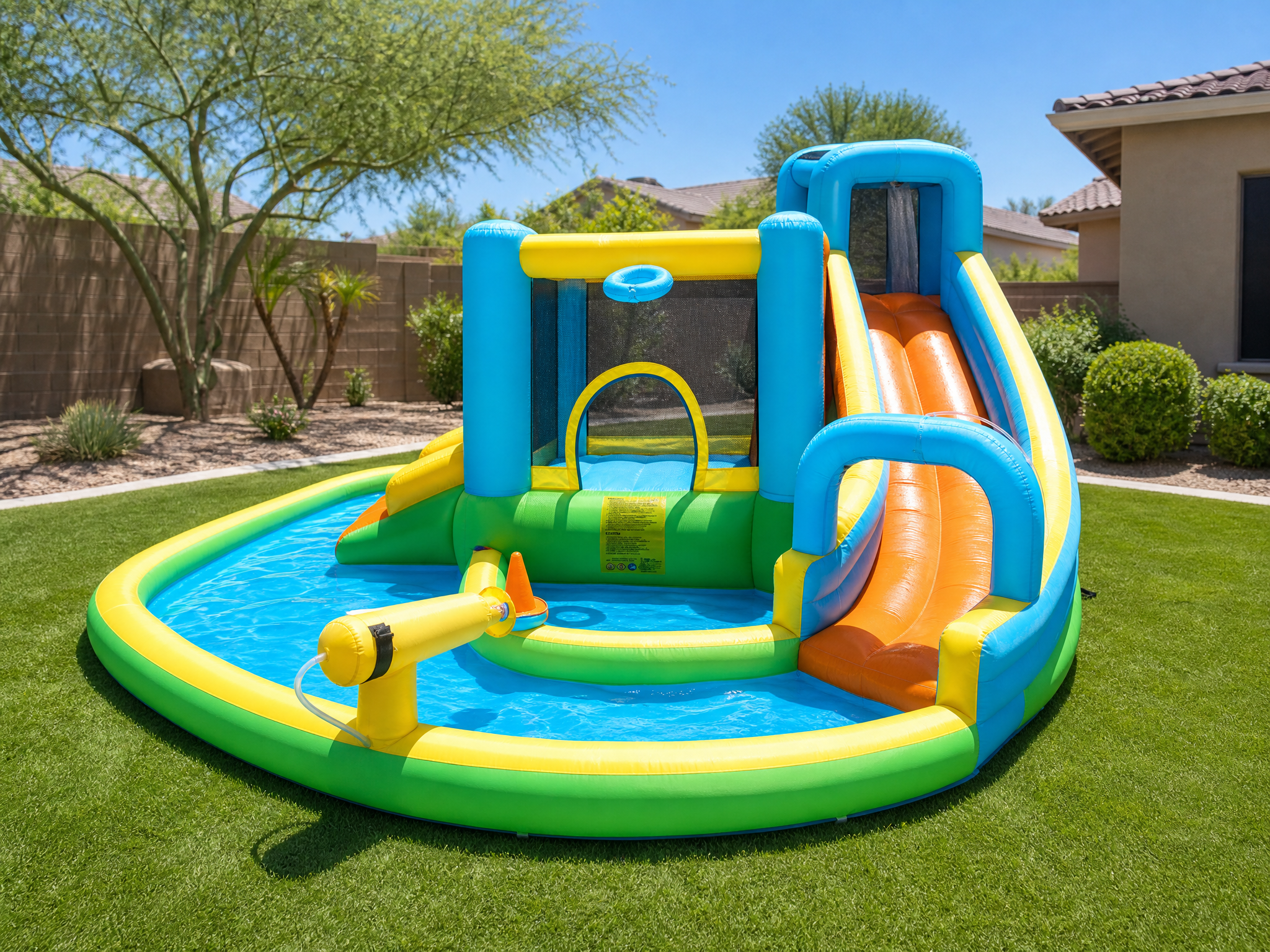 Kids Slide in backyard