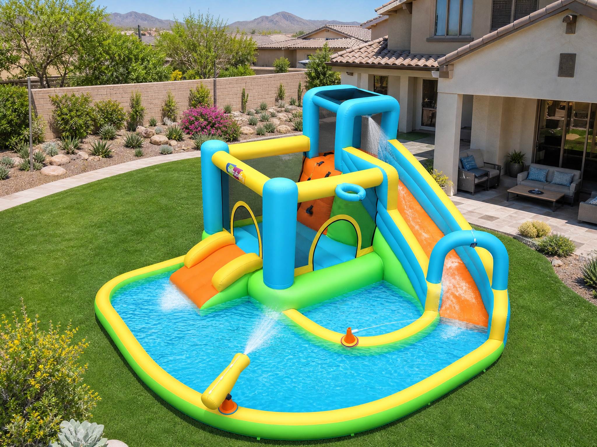 Kids Slide in backyard angle 2
